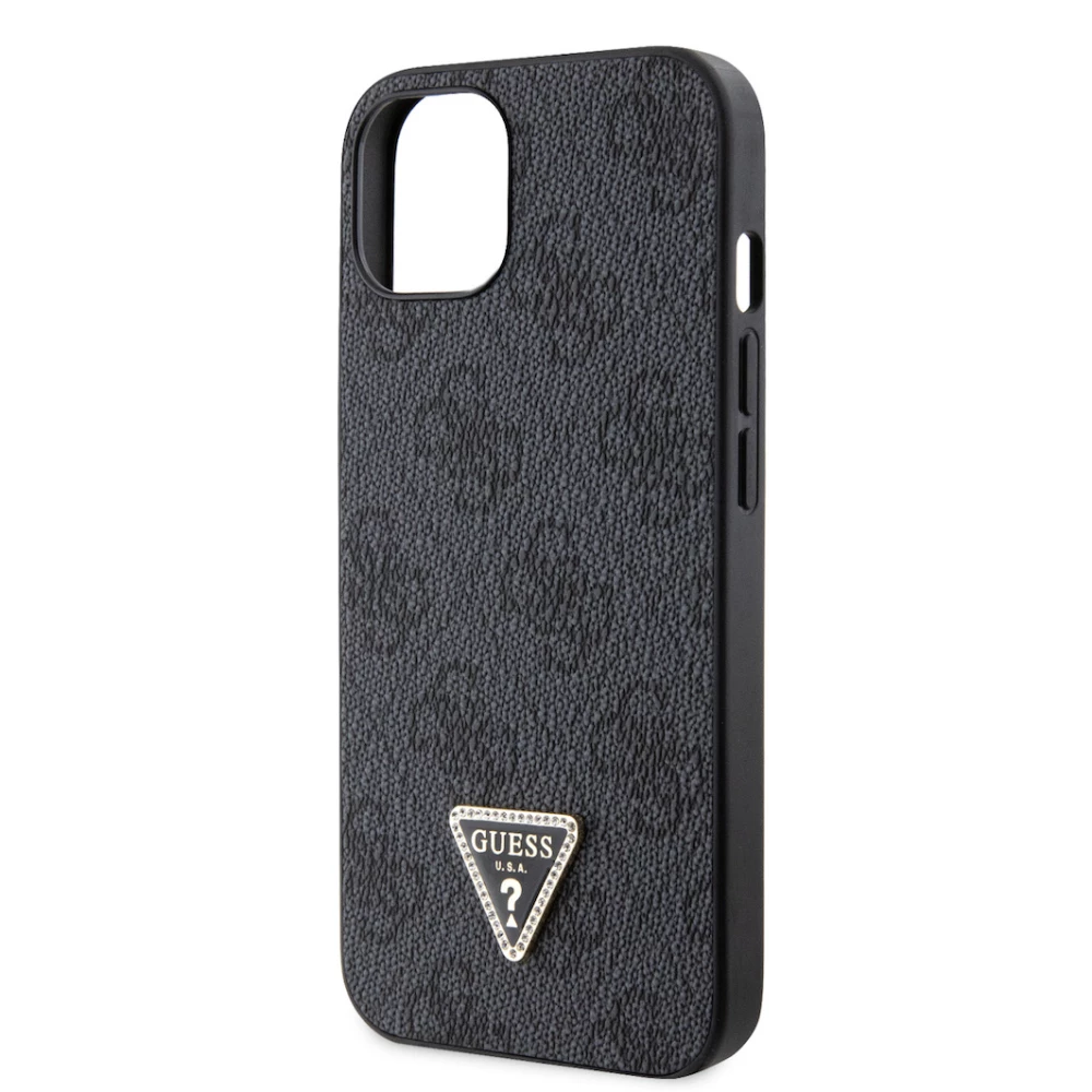 Калъф Guess 4G Strass Triangle Metal Logo GUHCP15XP4TDPK за Apple iPhone 15 Pro Max