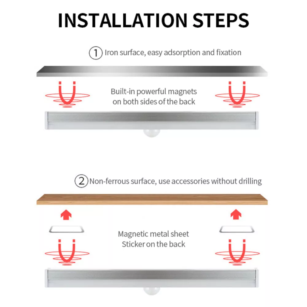Безжична LED лампа SUPERFIRE - (XYD06), 32cm, 2W, 400mAh