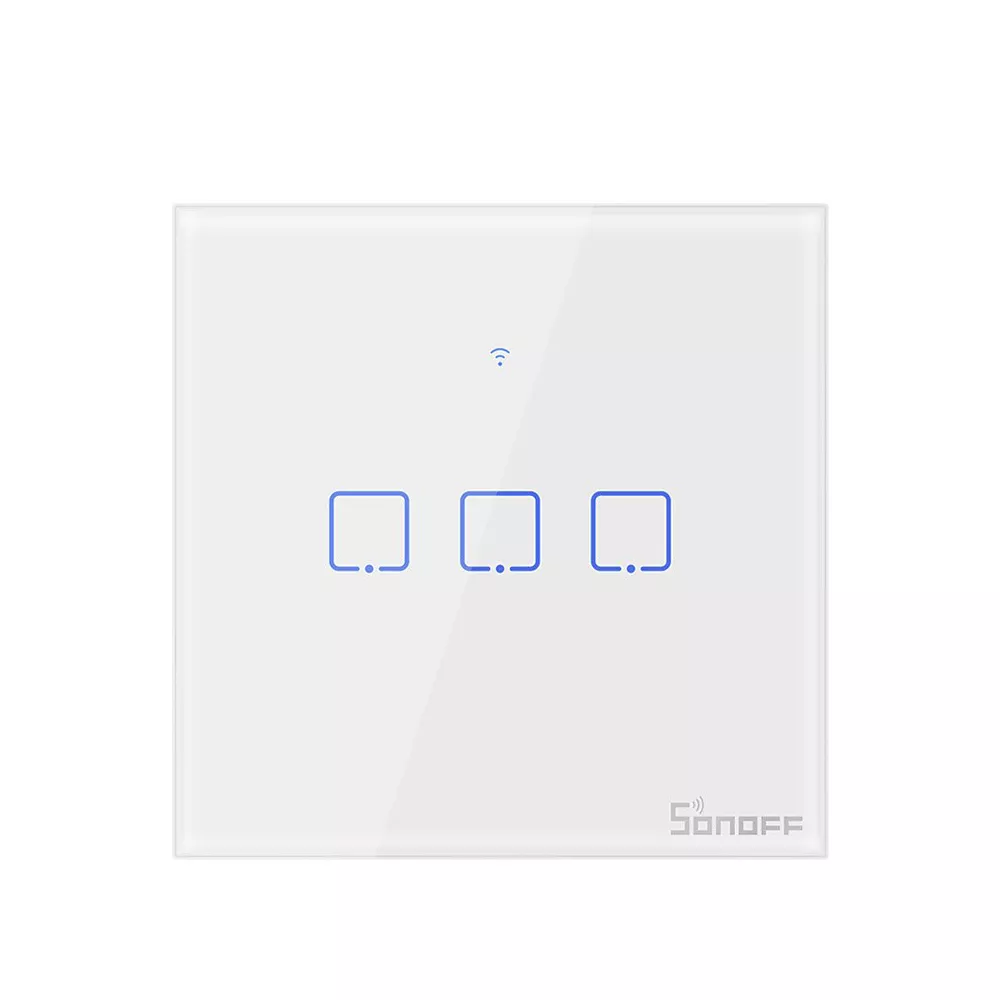 Интелигентен Превключвател SONOFF -  T2 EU TX, Троен сензорен ключ
