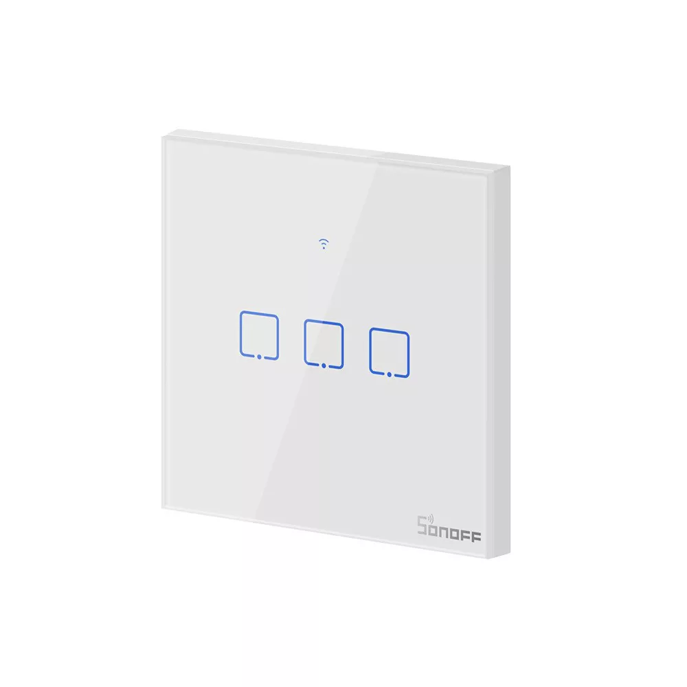 Интелигентен Превключвател SONOFF -  T2 EU TX, Троен сензорен ключ