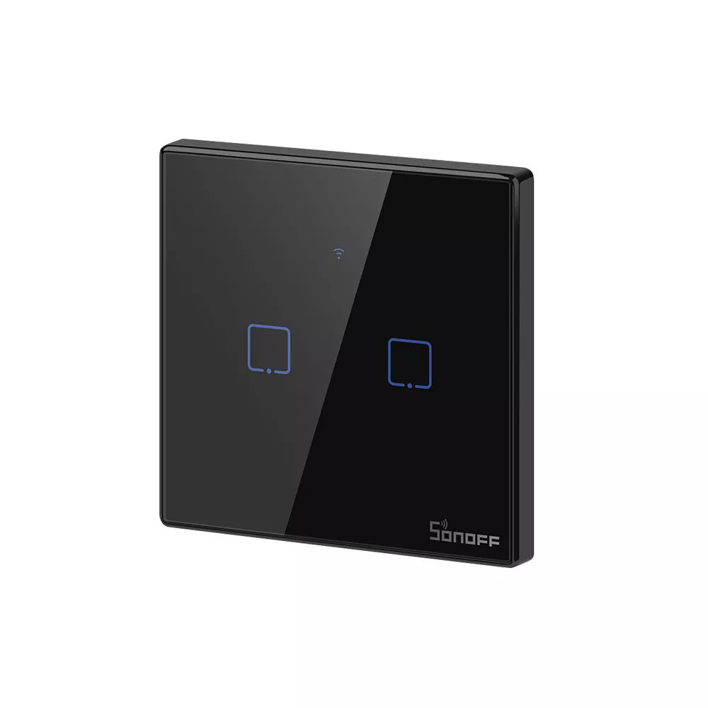 Интелигентен Превключвател SONOFF -  T3 EU TX, Двоен сензорен ключ