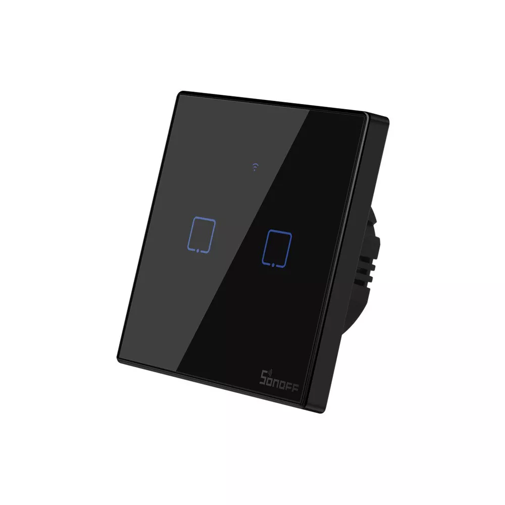 Интелигентен Превключвател SONOFF -  T3 EU TX, Двоен сензорен ключ