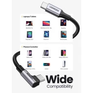 Кабел UGREEN 100W, Type-C - Type-C, US334/70643, 1 метър 