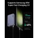 Зарядно устройство 220V UGREEN Nexode Pro GaN Ultra-Slim Fast - X753/25356, 65W,  USB-A, 2xUSB-C
