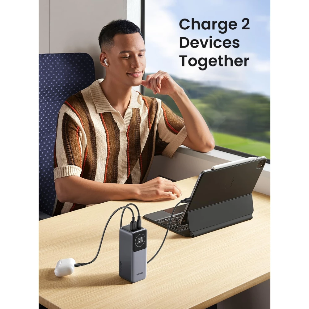  Външна батерия UGREEN - 12 000 mAh, 100W, PB724/35526B