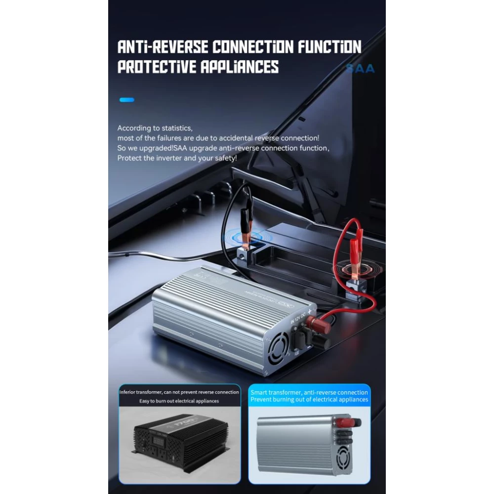 Инвертор за кола XO, 500W, AC - CZ021 