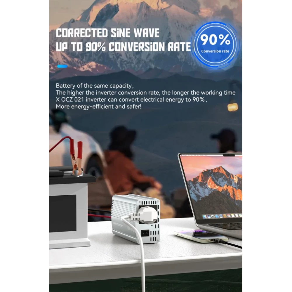 Инвертор за кола XO, 500W, AC - CZ021 