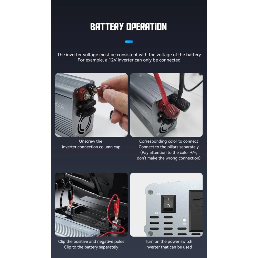 Инвертор за кола XO, 500W, AC - CZ021 