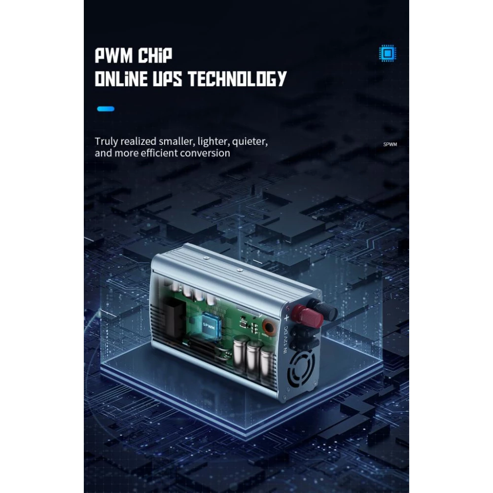 Инвертор за кола XO, 500W, AC - CZ021 