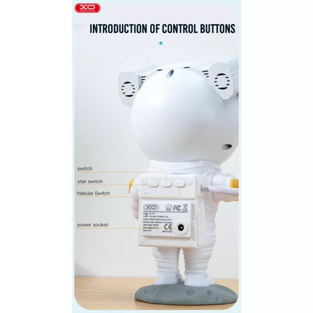        Нощна лампа Астронавт XO Astronaut Star Projector - CF1