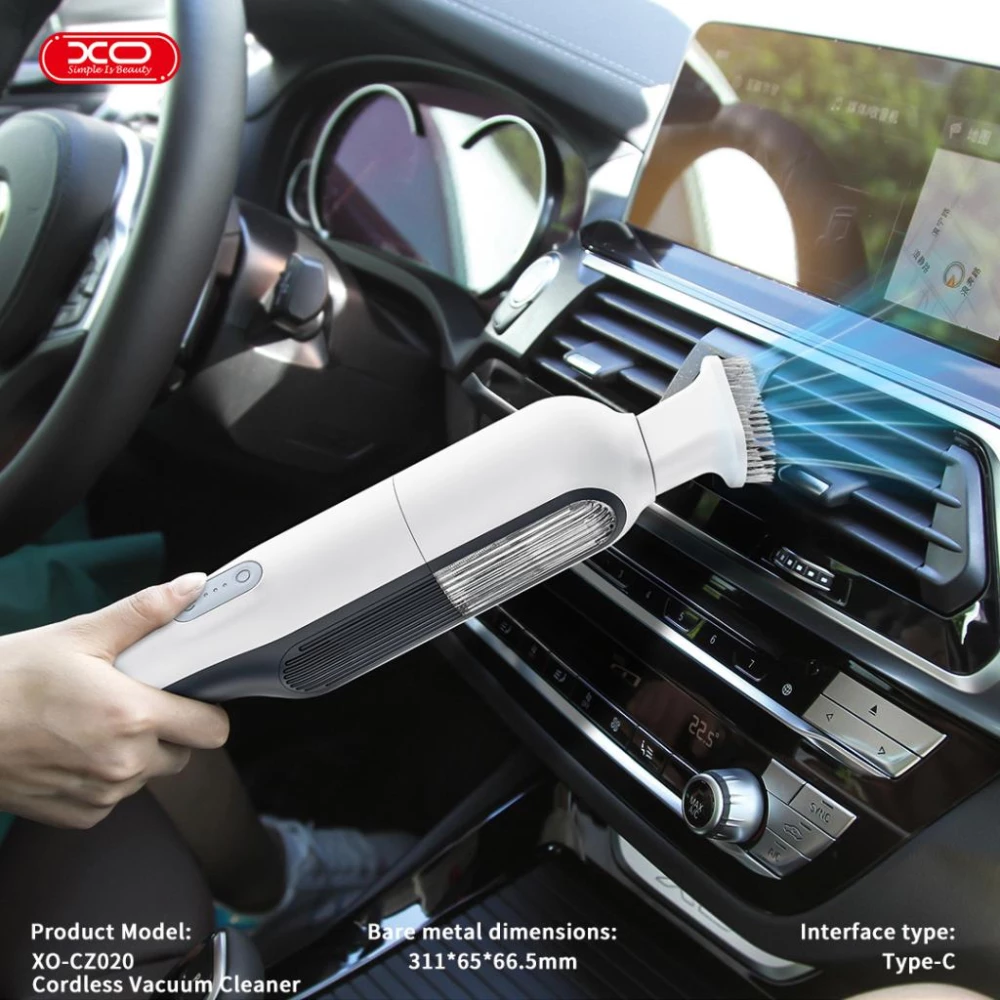 Преносима прахосмукачка Vacuum Car/ Home Cleaner XO -  CZ020, безжична 5000mAh