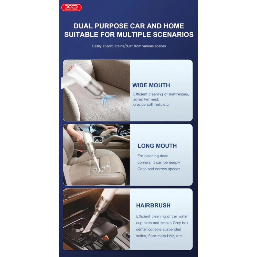 Преносима прахосмукачка Car Vacuum Cleaner XO -  CZ007