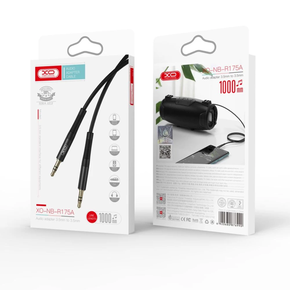 Кабел XO - NB-R175B AUX, 2 метра