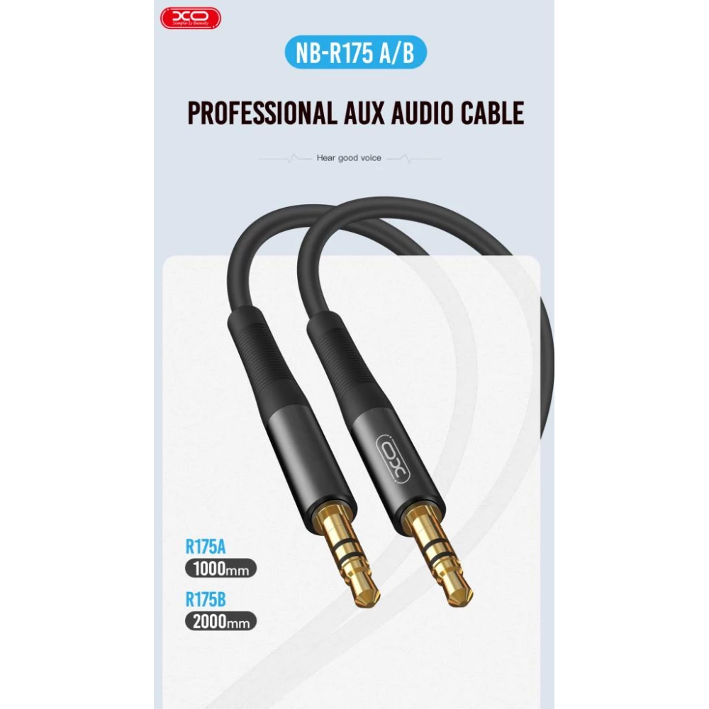 Кабел XO - NB-R175B AUX, 2 метра