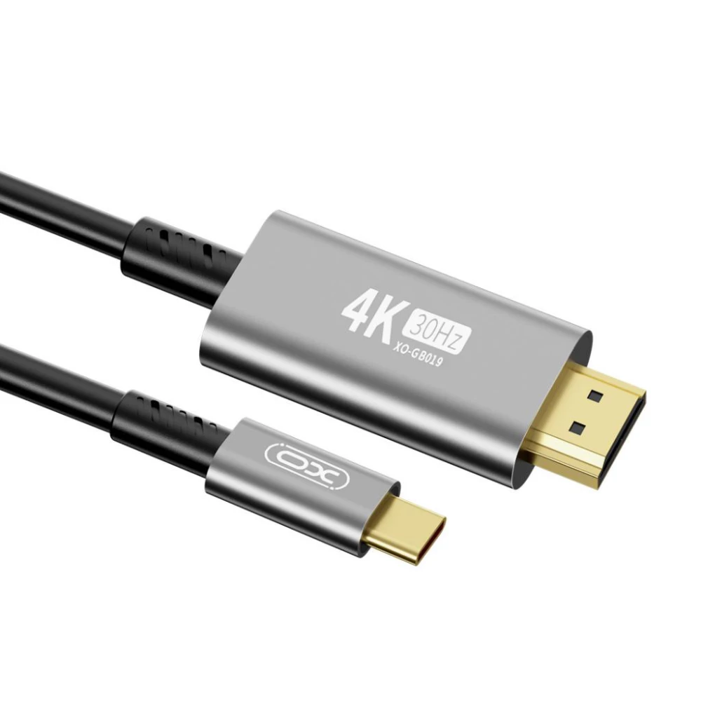 Кабел Type-C към HDMI, XO - GB019, 1.8 метра