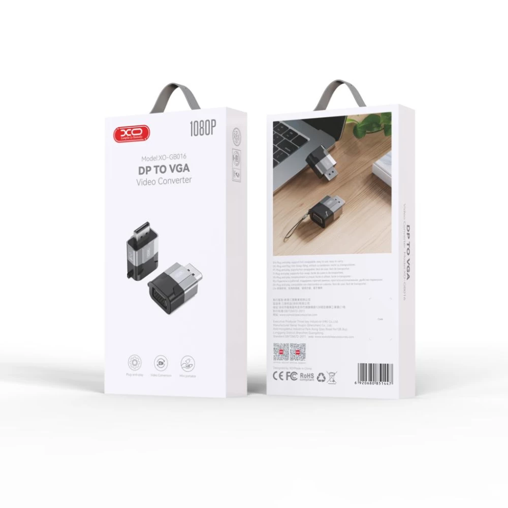 Преходник XO - GB016 от DP към VGA