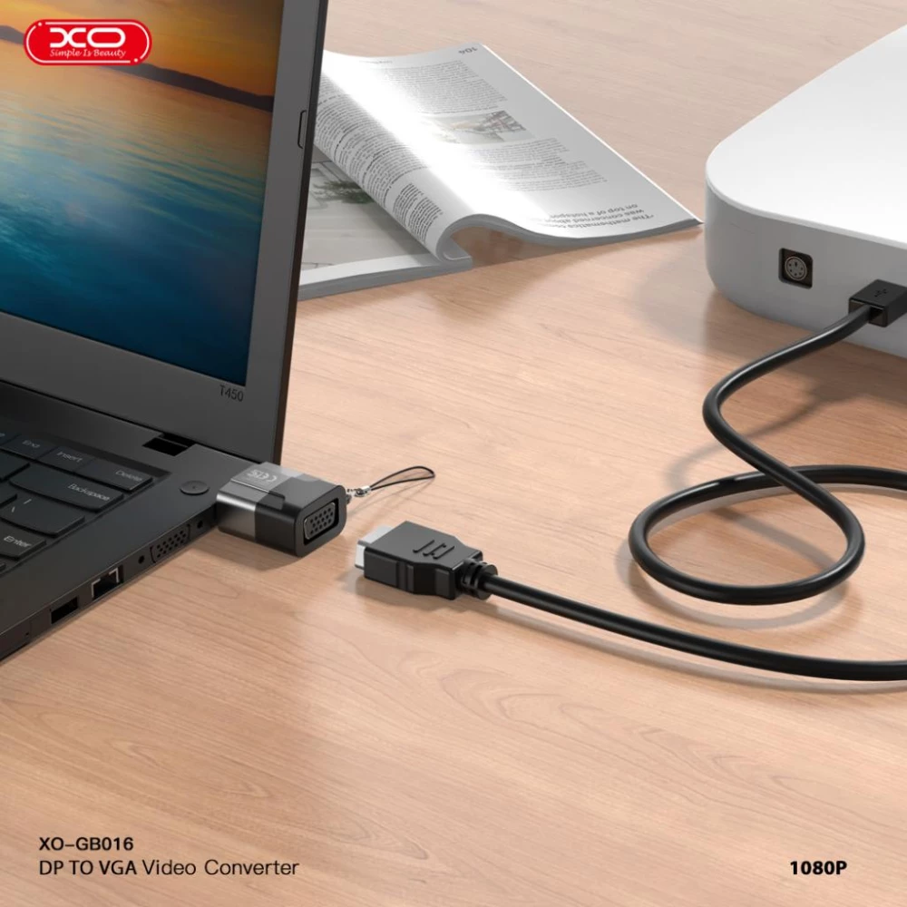 Преходник XO - GB016 от DP към VGA