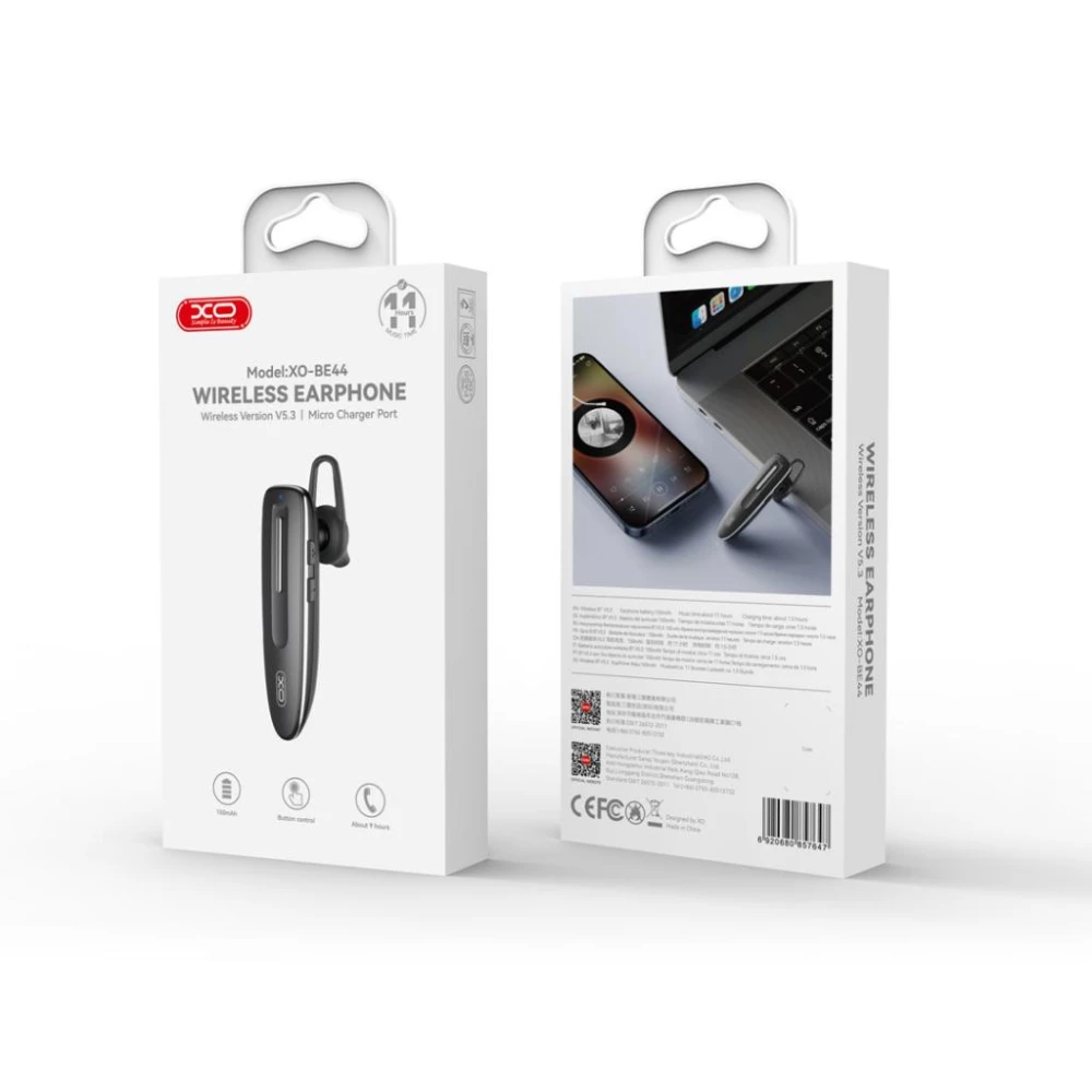 Бизнес слушалка Bluetooth HF XO - BE44