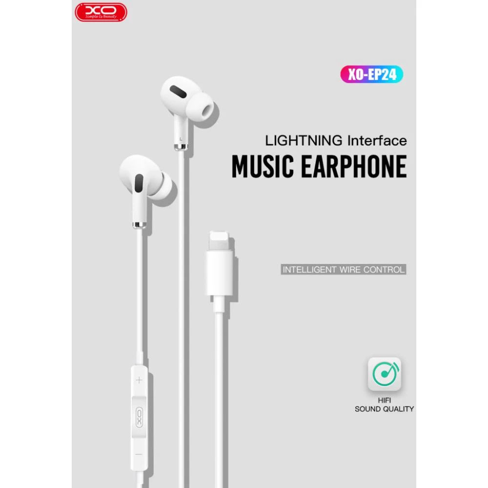 Слушалки HF XO - EP24 с Lightning, Bluetooth Mood