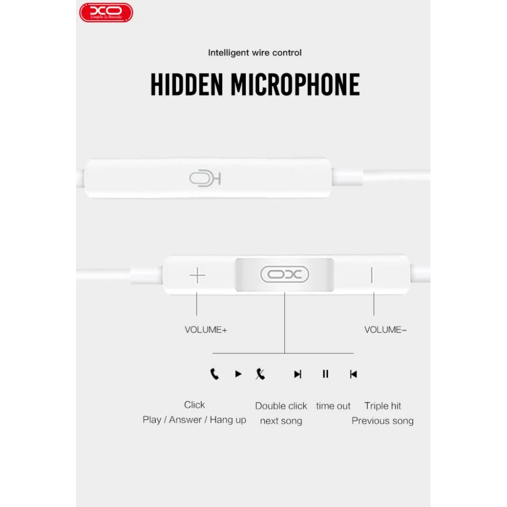 Слушалки HF XO - EP24 с Lightning, Bluetooth Mood