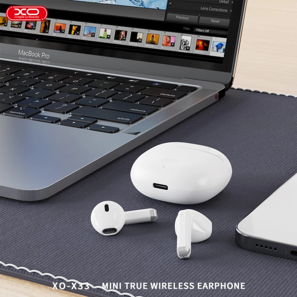 Слушалки HF XO - X33 Mini Jade Crystals, TWS, с Bluetooth