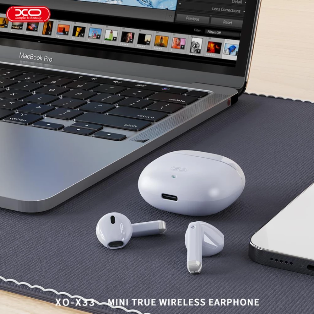 Слушалки HF XO - X33 Mini Jade Crystals, TWS, с Bluetooth