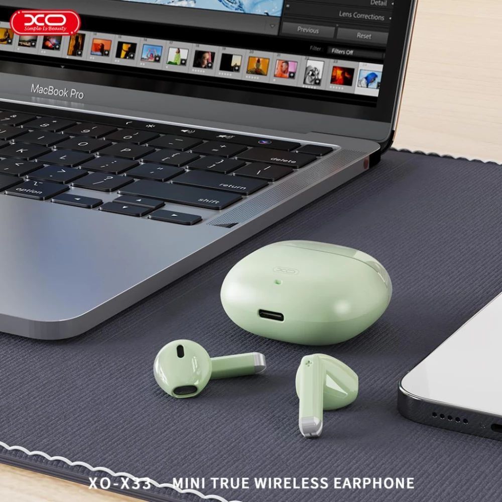 Слушалки HF XO - X33 Mini Jade Crystals, TWS, с Bluetooth