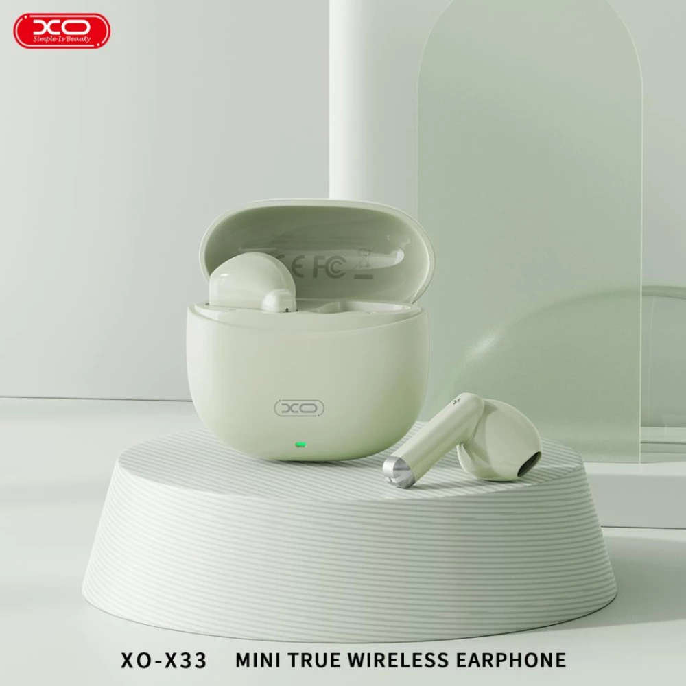 Слушалки HF XO - X33 Mini Jade Crystals, TWS, с Bluetooth