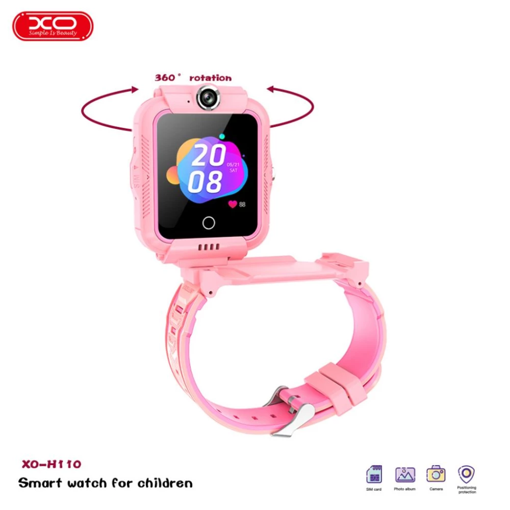 Детски смарт часовник XO - H110, SIM LTE