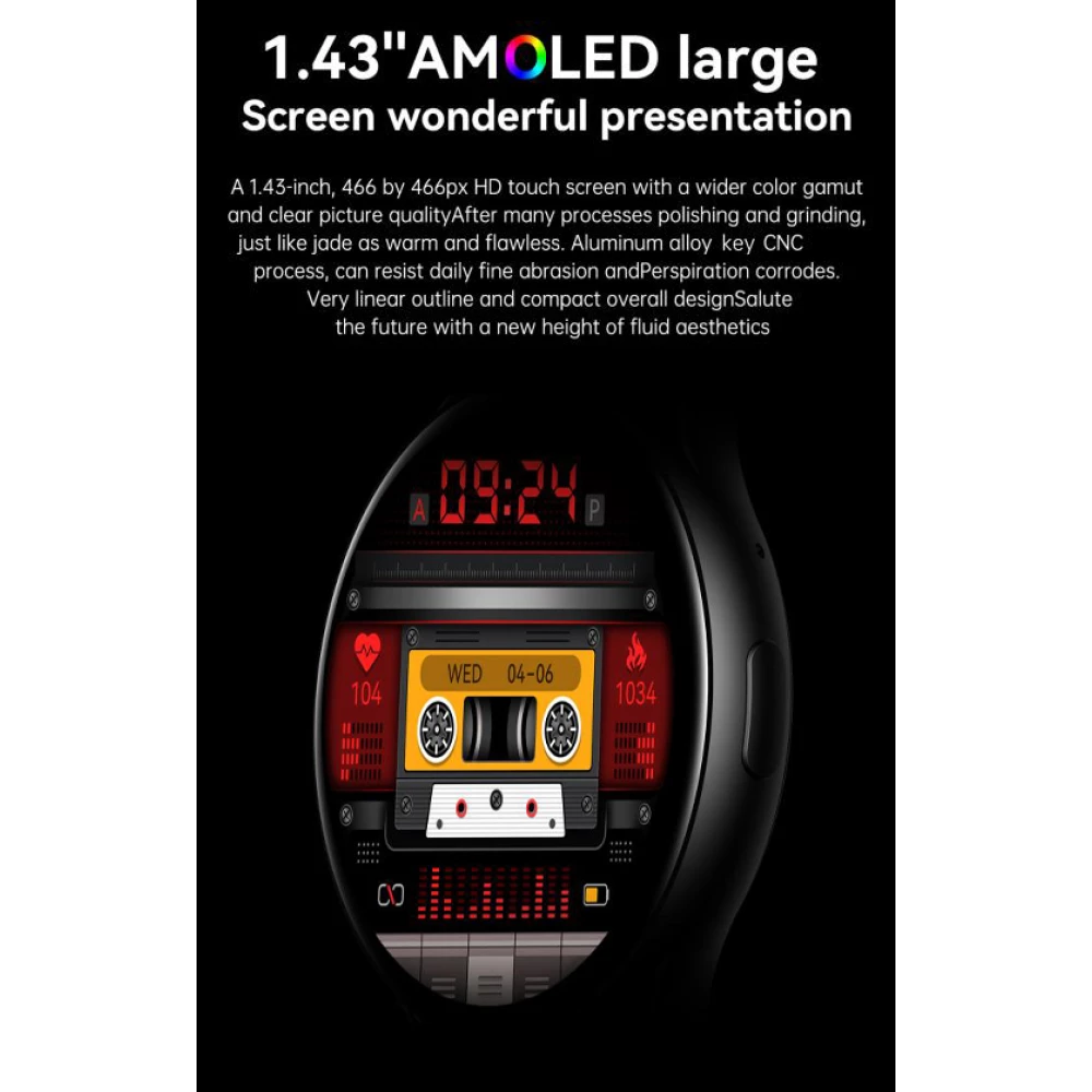 Смарт часовник XO - J5 Amoled