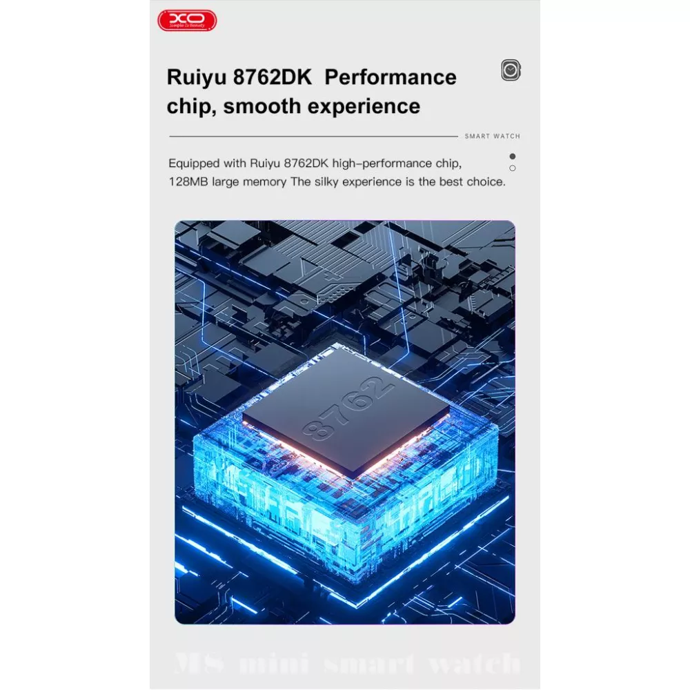  Смарт часовник XO - M8 Mini - Черен