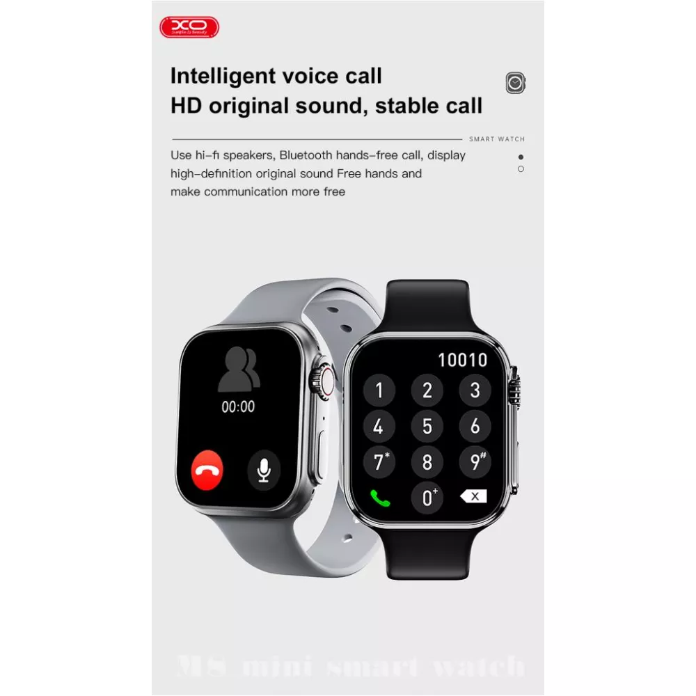  Смарт часовник XO - M8 Mini - Черен