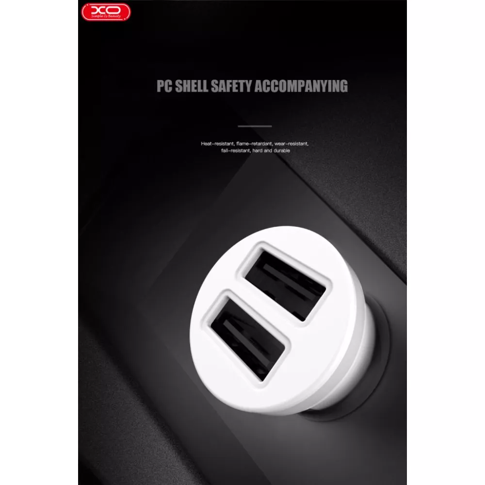 Зарядно за автомобил 12V XO - CC18 10.5W, 2xUSB-A, QC 3.0