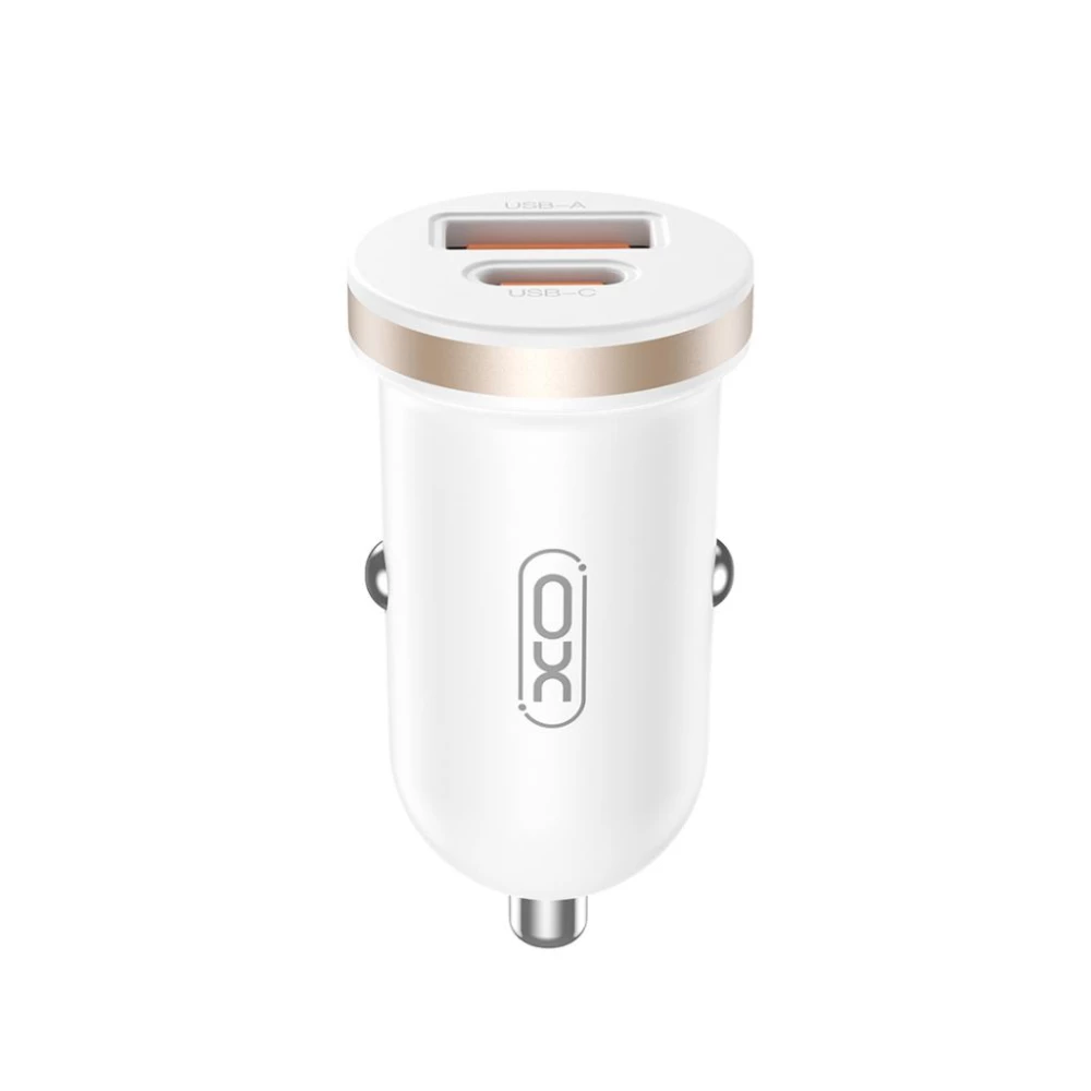 Зарядно за автомобил 12V XO - CC56 30W, USB-A, USB-C, QC 3.0, PD3, CC56 + кабел Type-C