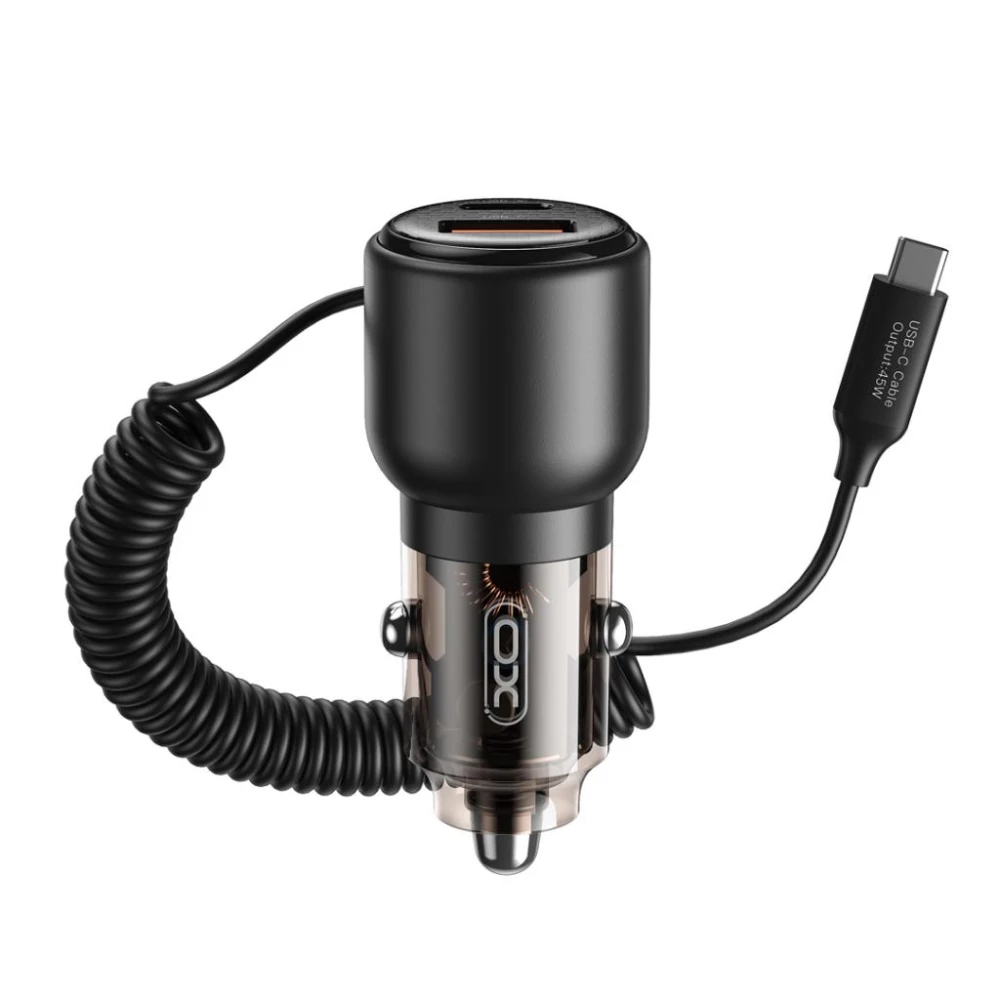 Зарядно за автомобил 12V XO - CC59 110W, USB-A/QC 3.0 + USB-C/PD3 + кабел Type-C 