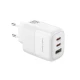 Зарядно устройство 220V XO - GaN Nitride L139 65W, USB-A, 2xUSB-C + кабел Type-C към Type-C