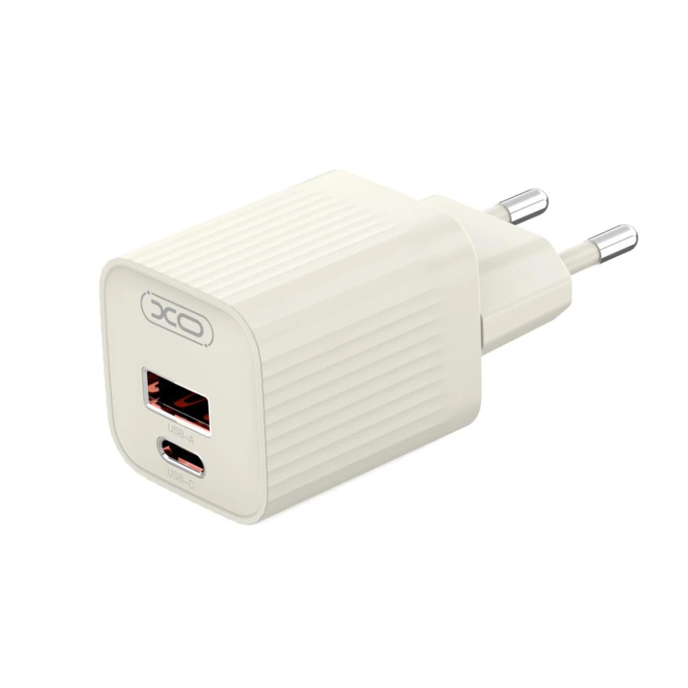Зарядно устройство 220V XO - L149 30W, USB-A и USB-C, QC, PD