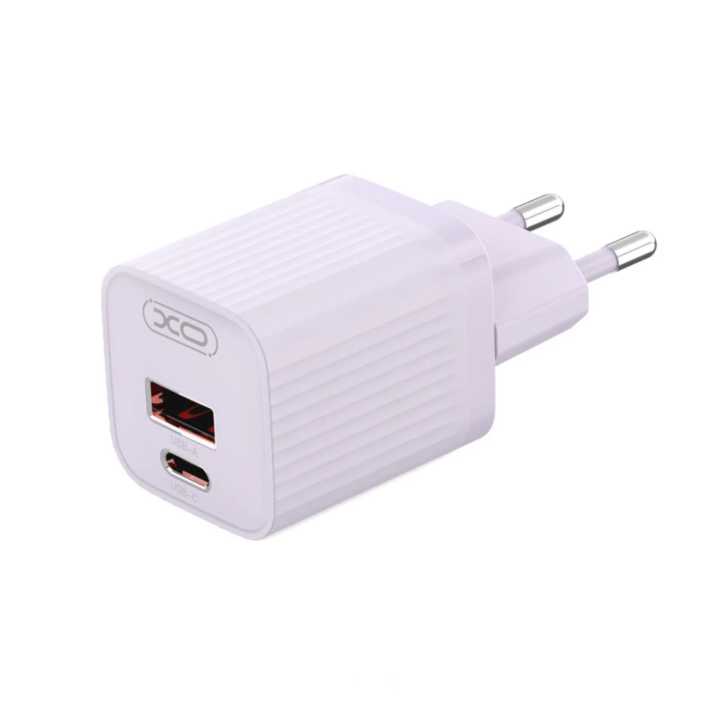 Зарядно устройство 220V XO - L149 30W, USB-A и USB-C, QC, PD