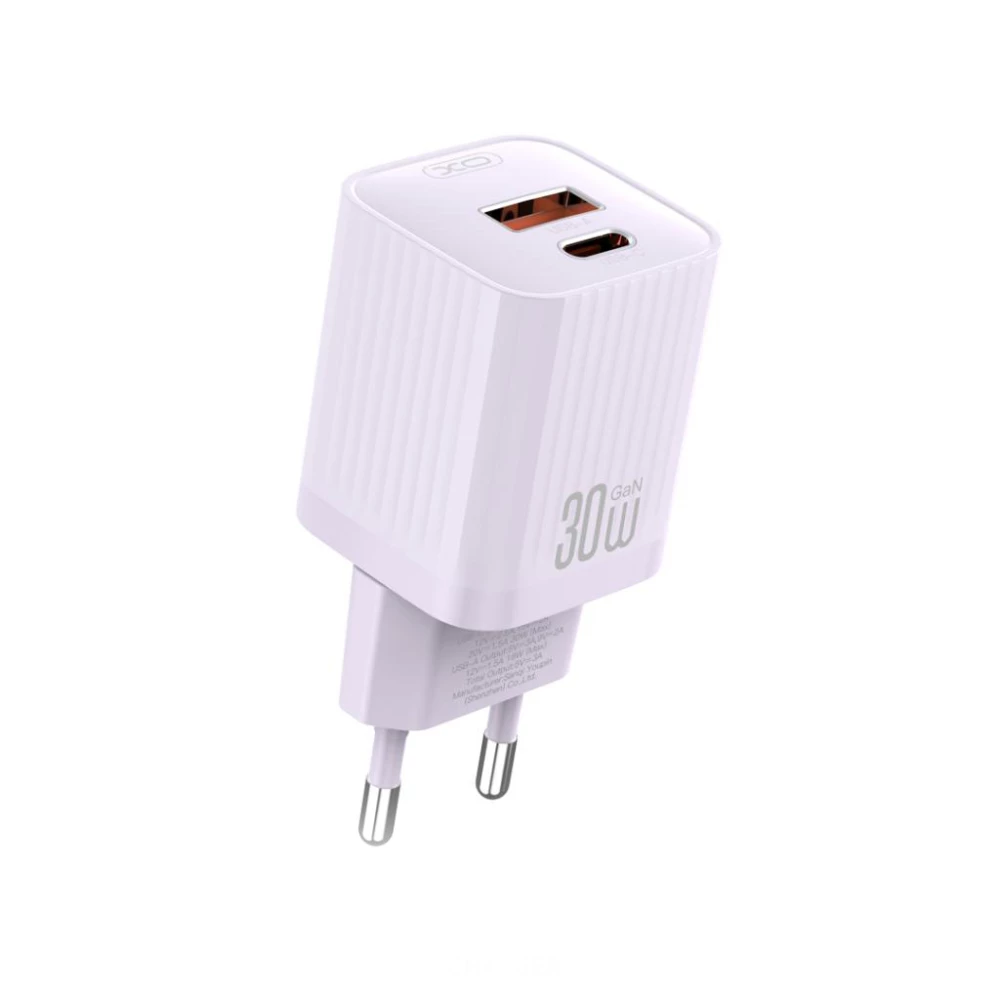 Зарядно устройство 220V XO - L149 30W, USB-A и USB-C, QC, PD