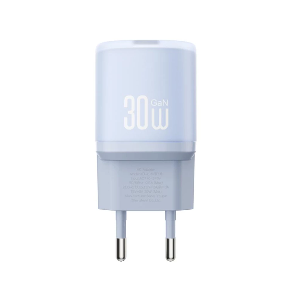Зарядно устройство 220V XO - L150 30W, USB-C, PD