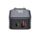 Зарядно устройство 220V XO - L154 20W, USB-A, USB-C + кабел Type-C към Lightning