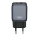 Зарядно устройство 220V XO - L154 20W, USB-A, USB-C + кабел Type-C към Lightning