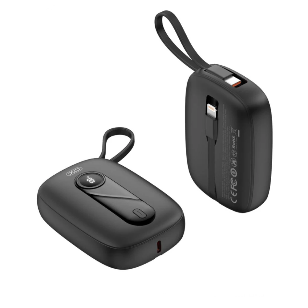 Външна батерия XO PR246 + кабел Type-C / Lightning - 10 000 mAh, 20W PD, 22.5W QC