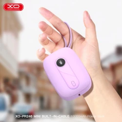 Външна батерия XO PR246 + кабел Type-C / Lightning - 10 000 mAh, 20W PD, 22.5W QC