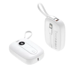 Външна батерия XO PR246 + кабел Type-C / Lightning - 10 000 mAh, 20W PD, 22.5W QC
