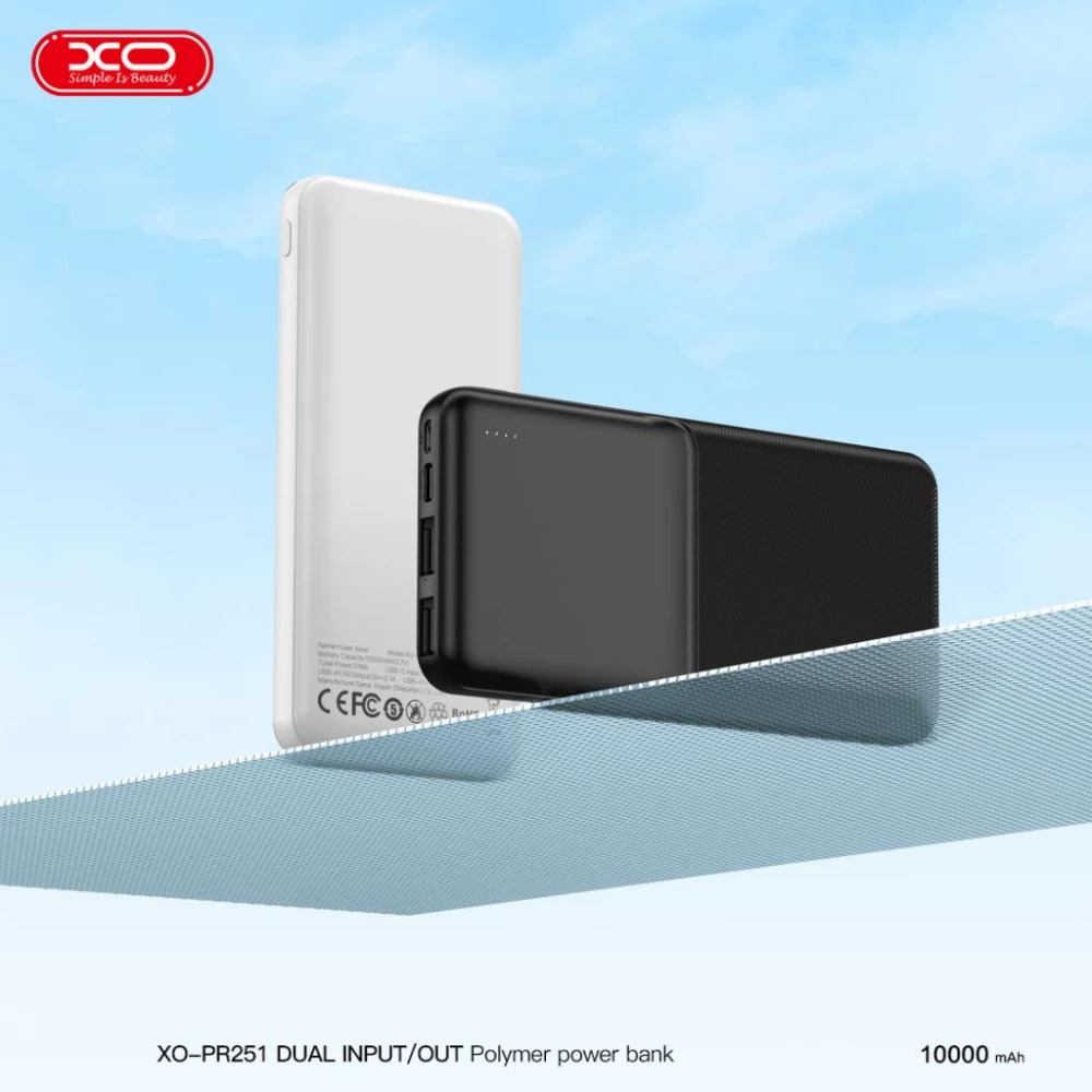 Външна батерия XO PR251  - 10 000 mAh