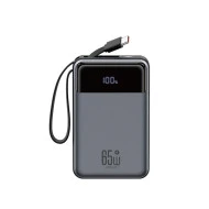 Външна батерия XO PR267 + двупосочен кабел Type-C - 20 000 mAh, 65W