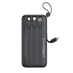 Външна батерия XO PR279 + кабел Type-C / Lightning / Micro - 20 000 mAh, 10W