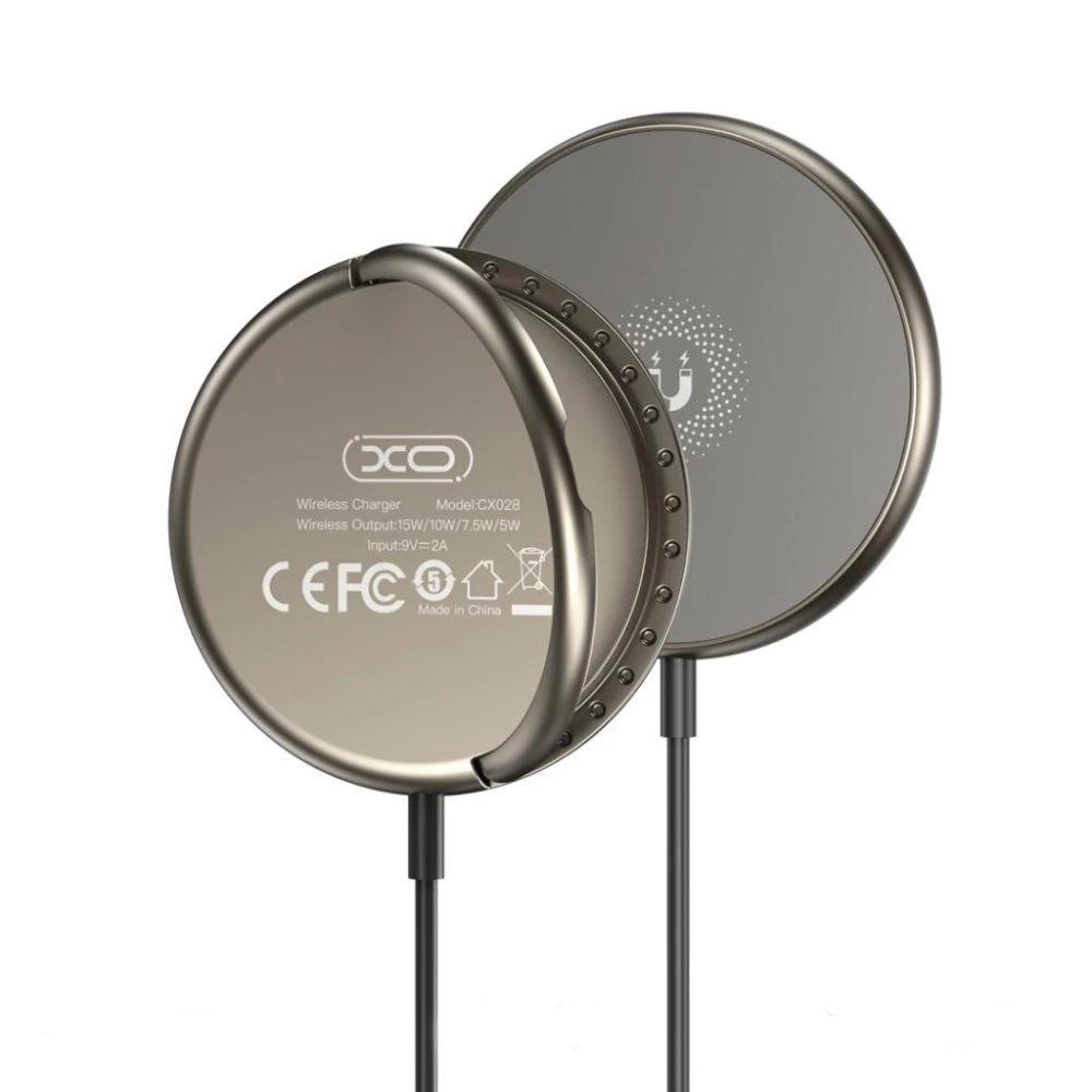 Безжично зарядно 15W MagSafe със стойка - XO - CX028 
