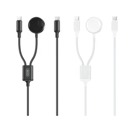 Преносимо зарядно устройство за смарт часовник XO Wireless 2в1за Apple Watch + Type-C 60W - CX030 